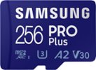 Samsung - PRO Plus 256GB microSDXC UHS-I Memory Card With Adapter