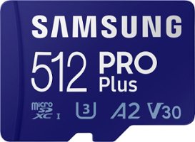 Samsung - PRO Plus 512GB microSDXC UHS-I Memory Card with Adapter - Front_Zoom