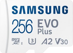 Samsung - EVO Plus 256GB microSDXC UHS-I Memory Card with Adapter