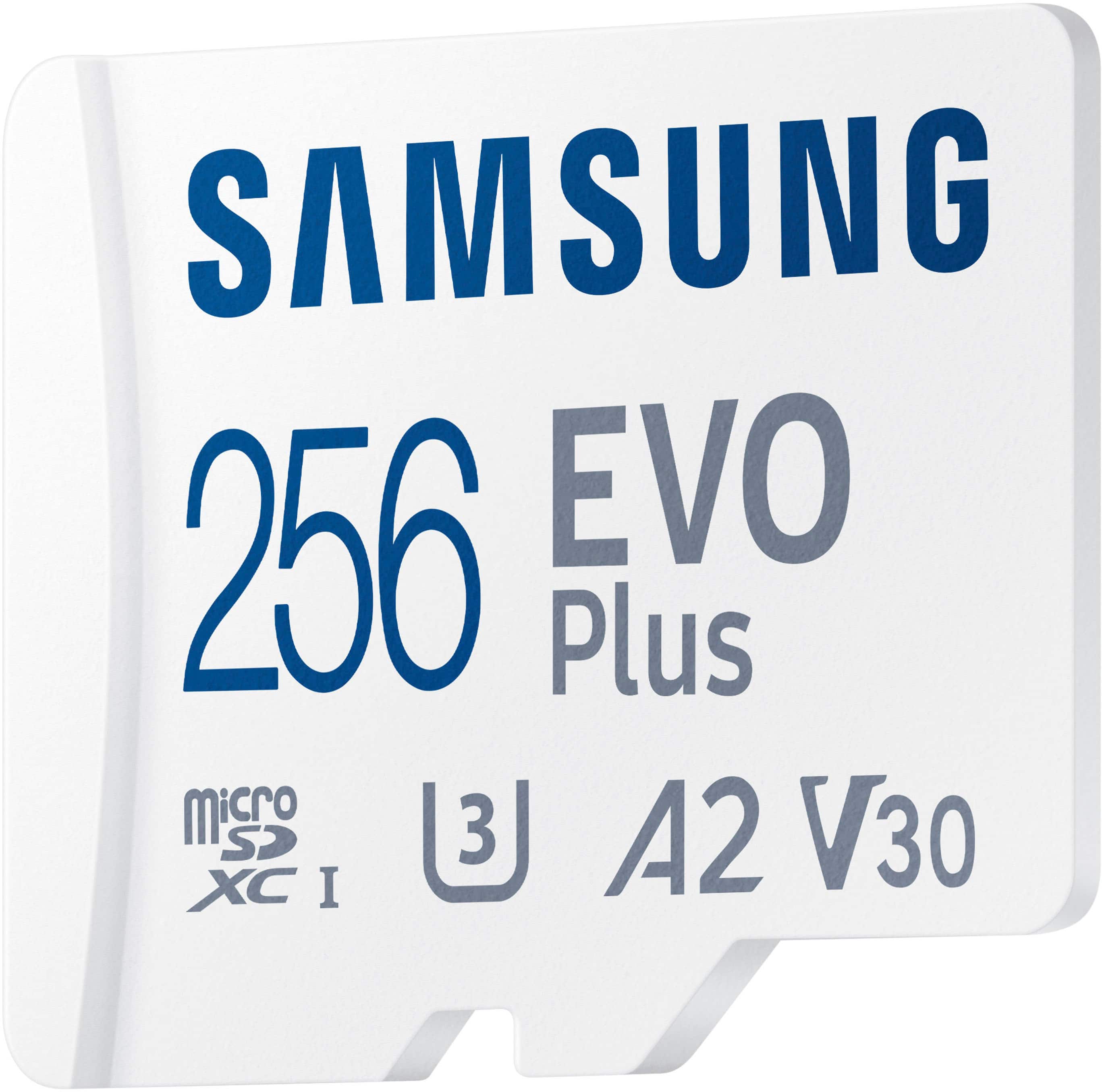 Alt View 11. Samsung - EVO Plus 256GB microSDXC UHS-I Memory Card with Adapter - White.