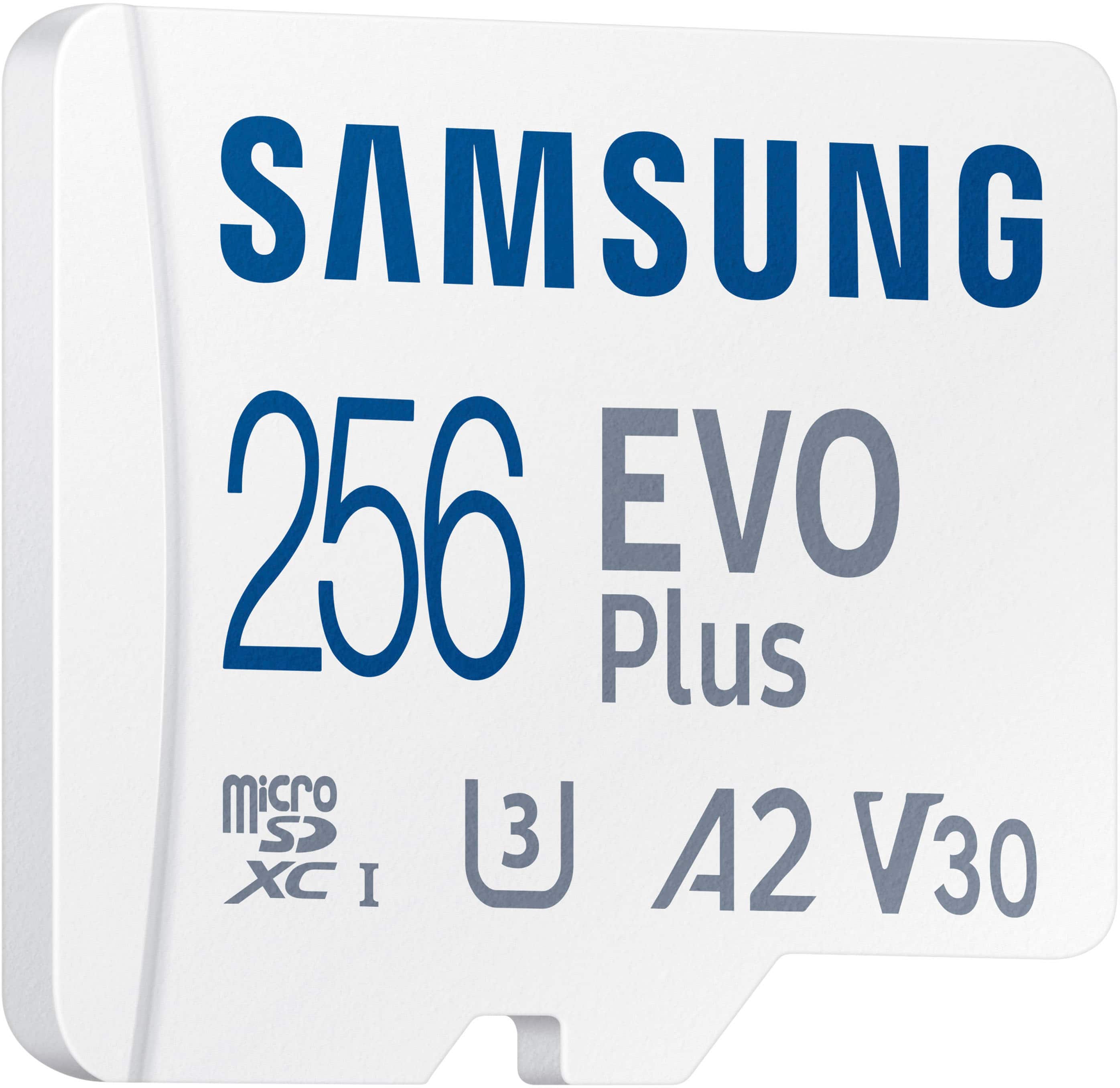 Alt View 12. Samsung - EVO Plus 256GB microSDXC UHS-I Memory Card with Adapter - White.