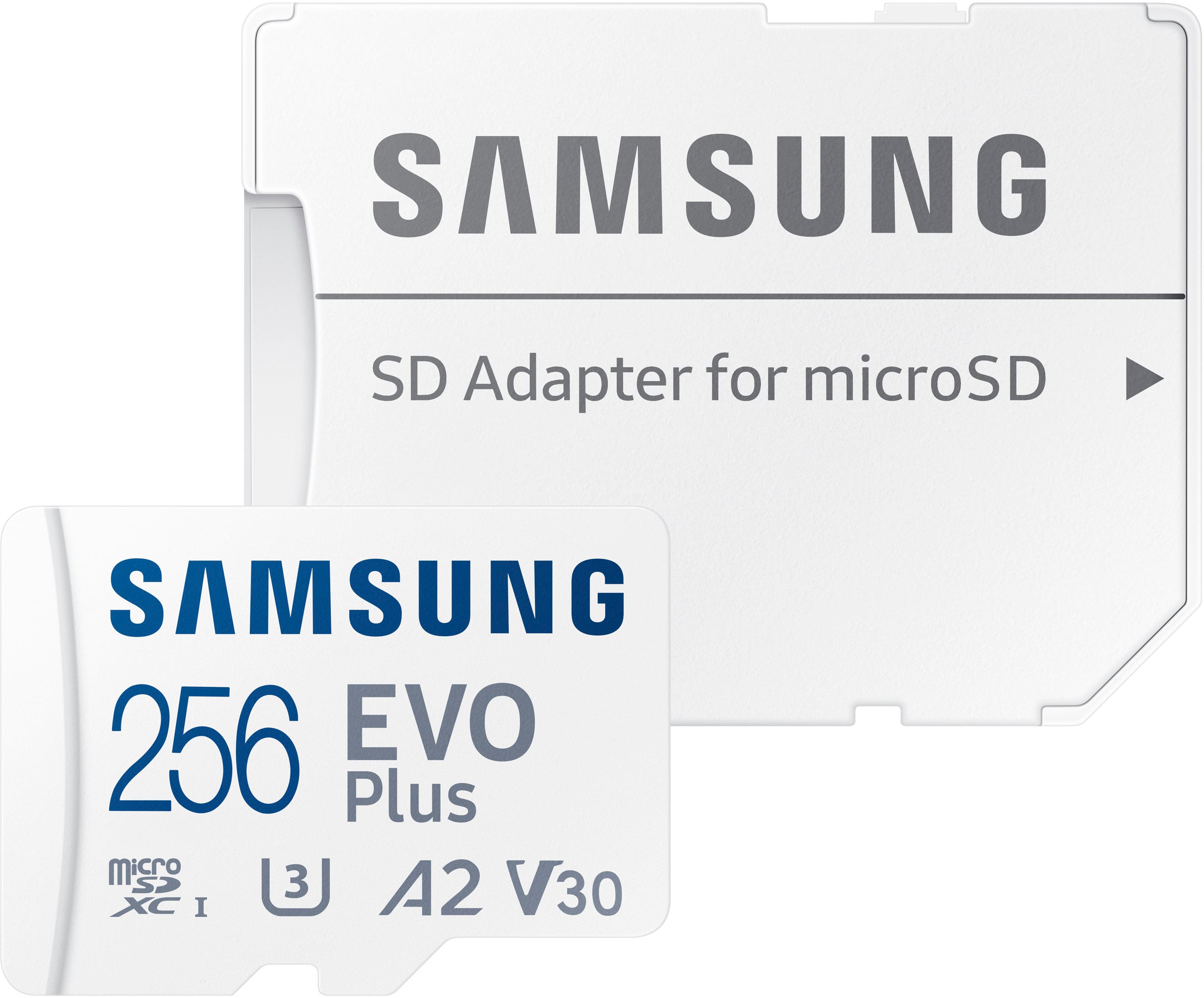 Alt View 13. Samsung - EVO Plus 256GB microSDXC UHS-I Memory Card with Adapter - White.