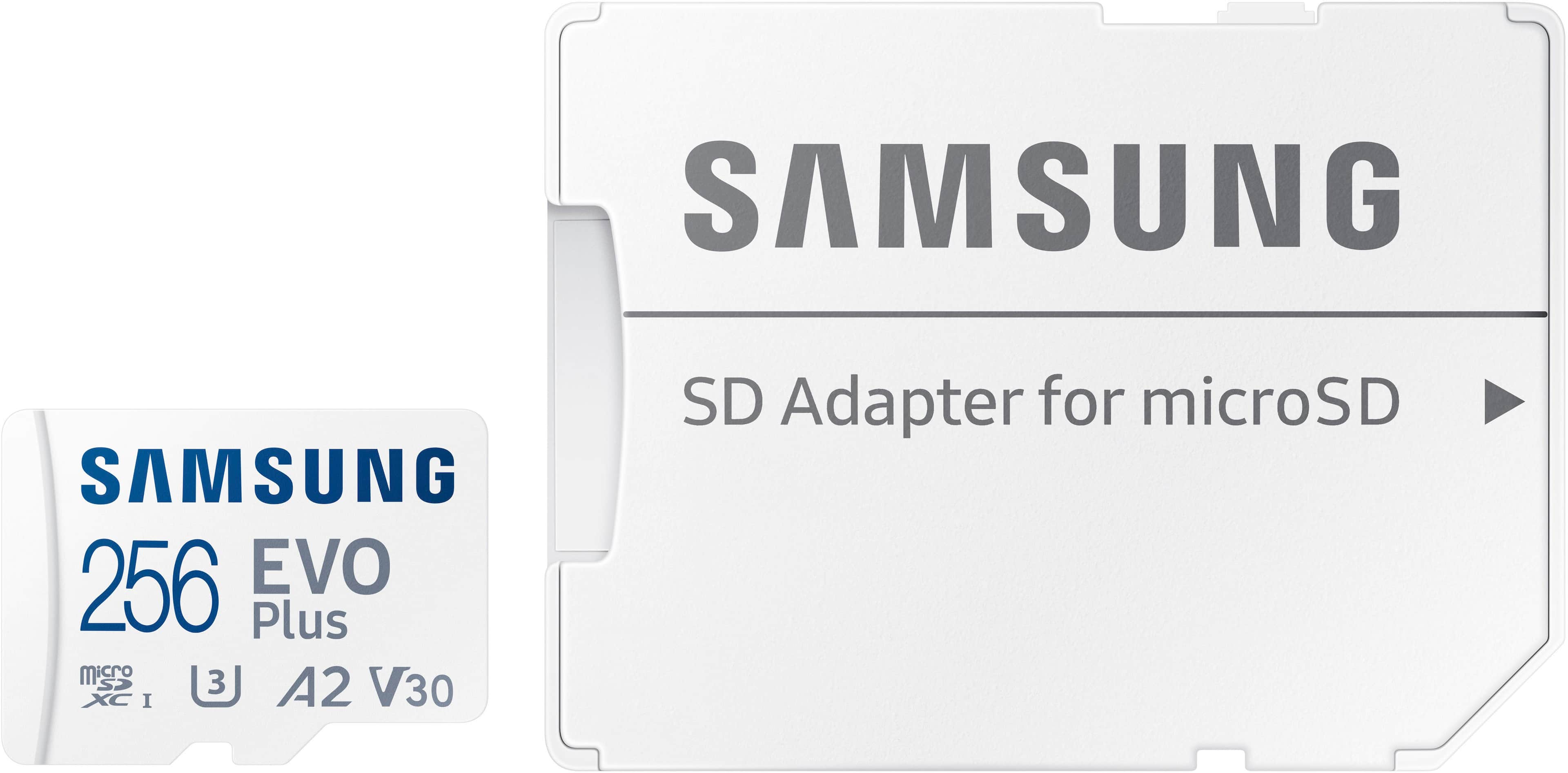 Alt View 15. Samsung - EVO Plus 256GB microSDXC UHS-I Memory Card with Adapter - White.