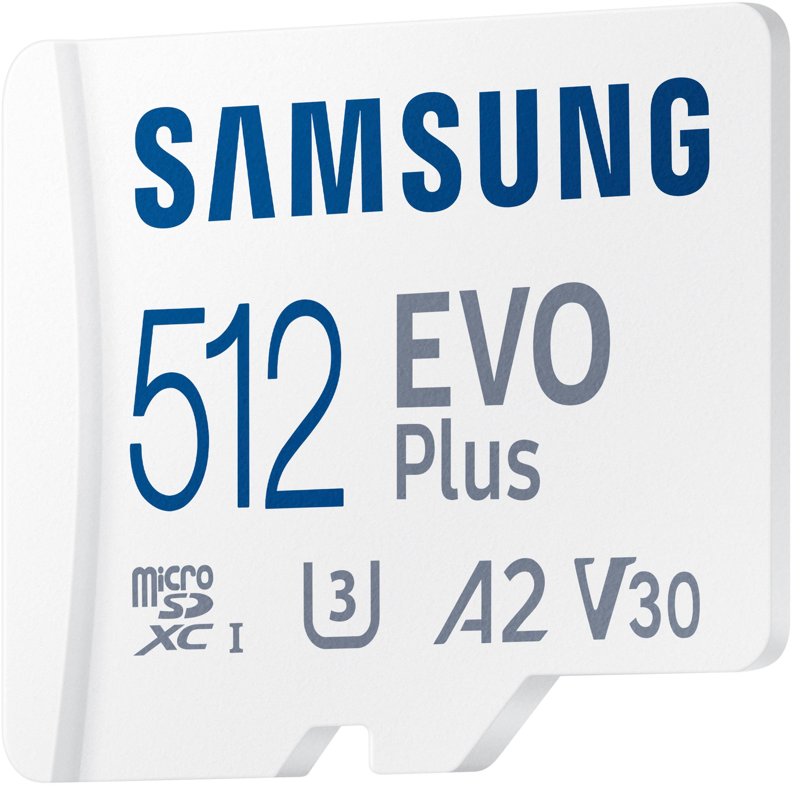 Alt View 11. Samsung - EVO Plus 512GB microSDXC UHS-I Memory Card with Adapter - White.