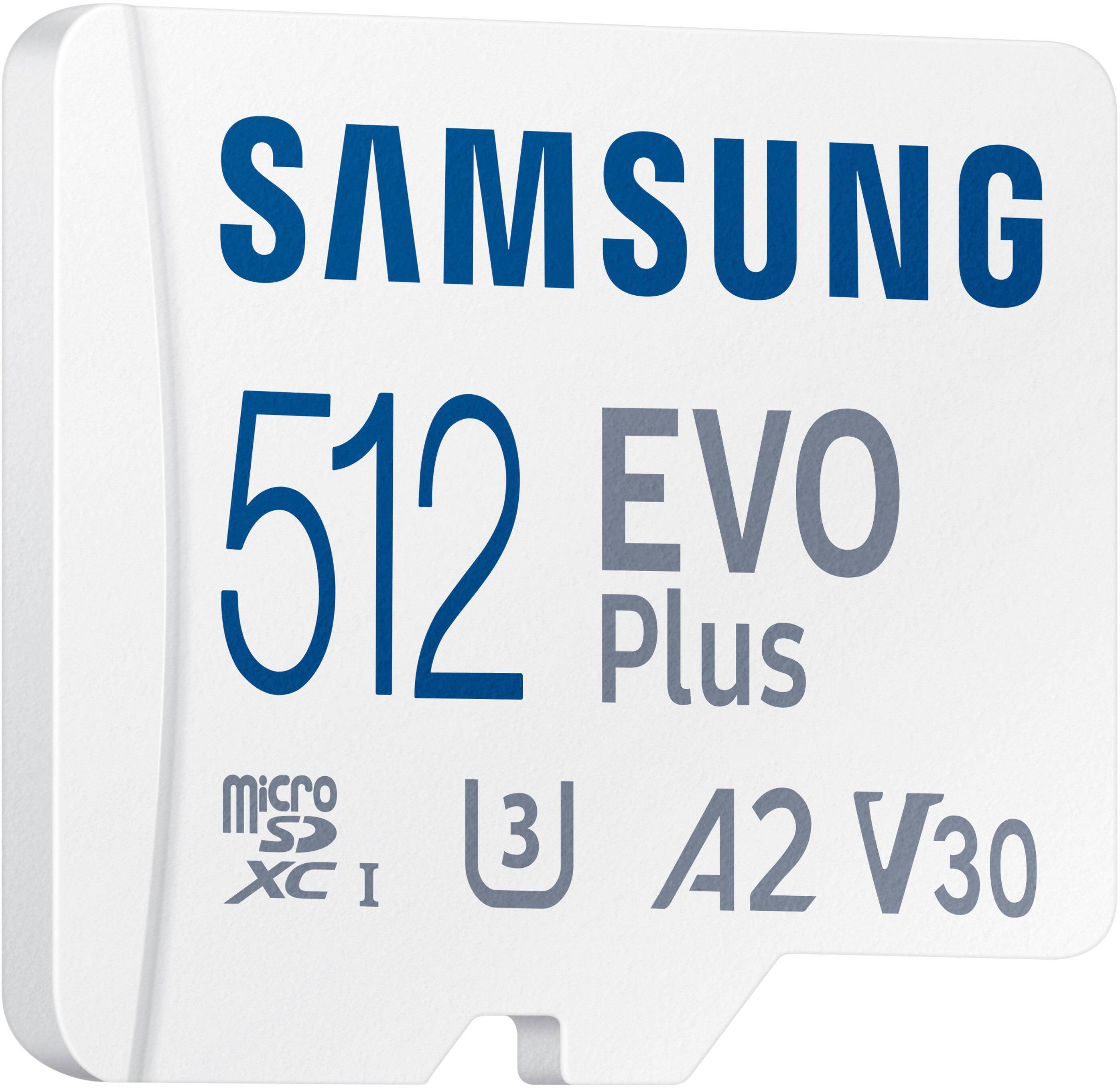 Alt View 12. Samsung - EVO Plus 512GB microSDXC UHS-I Memory Card with Adapter - White.