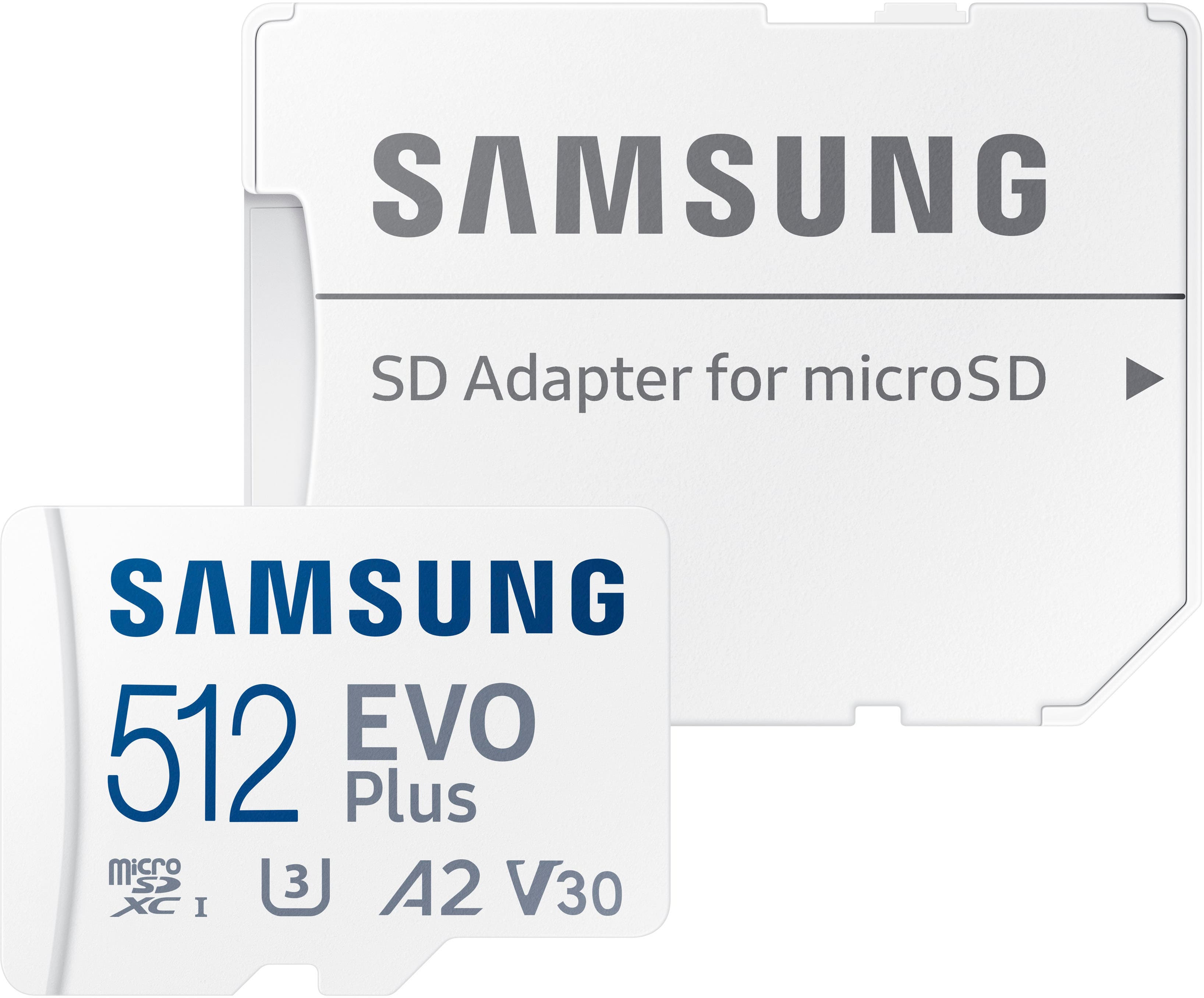 Alt View 13. Samsung - EVO Plus 512GB microSDXC UHS-I Memory Card with Adapter - White.