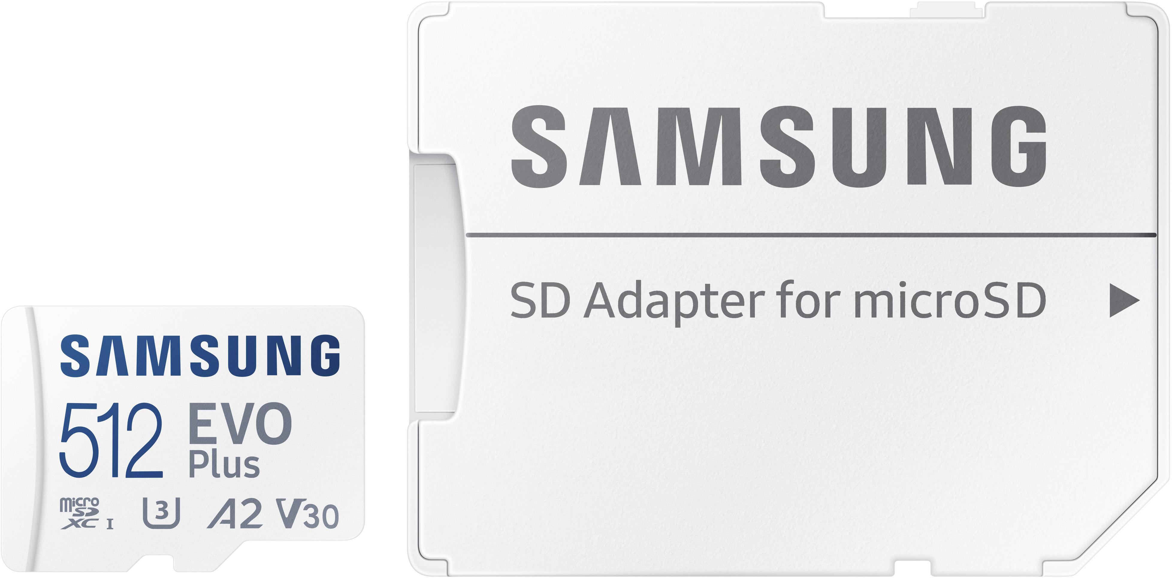 SAMSUNG EVO Plus w/ SD Adaptor 512GB Micro SDXC, Up-to 130MB/s, Expanded  Storage for Gaming Devices, Android Tablets and Smart Phones, Memory Card