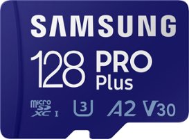 Samsung - PRO Plus 128GB microSDXC UHS-I Memory Card with Reader - Front_Zoom
