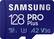 Front. Samsung - PRO Plus 128GB microSDXC UHS-I Memory Card with Reader - Blue.