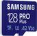 Alt View 12. Samsung - PRO Plus 128GB microSDXC UHS-I Memory Card with Reader - Blue.
