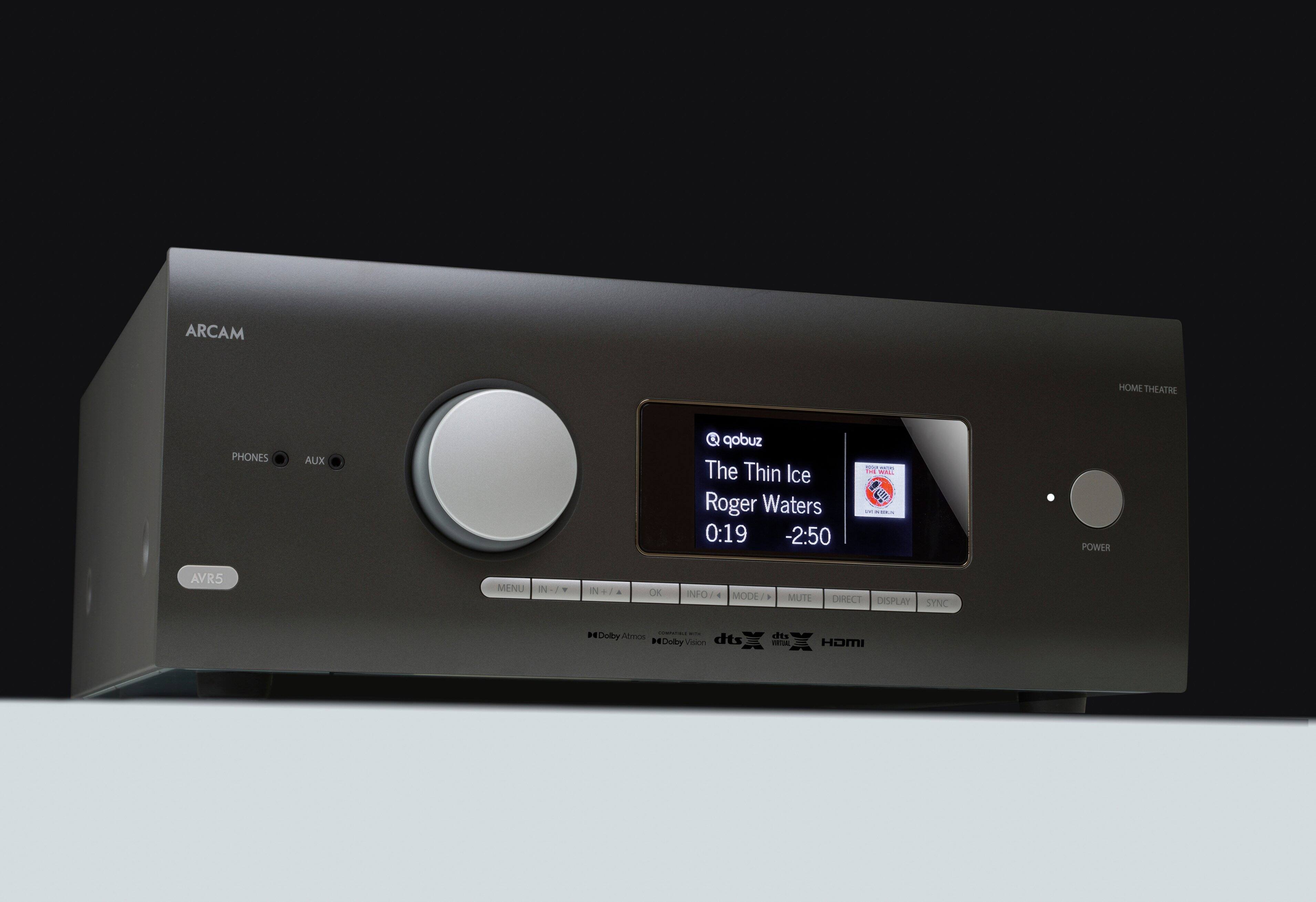 Alt View 11. Arcam - AVR5 595W 7.1 Ch. With Google Cast 4K Ultra HD HDR Compatible A/V Home Theater Receiver - Gray.