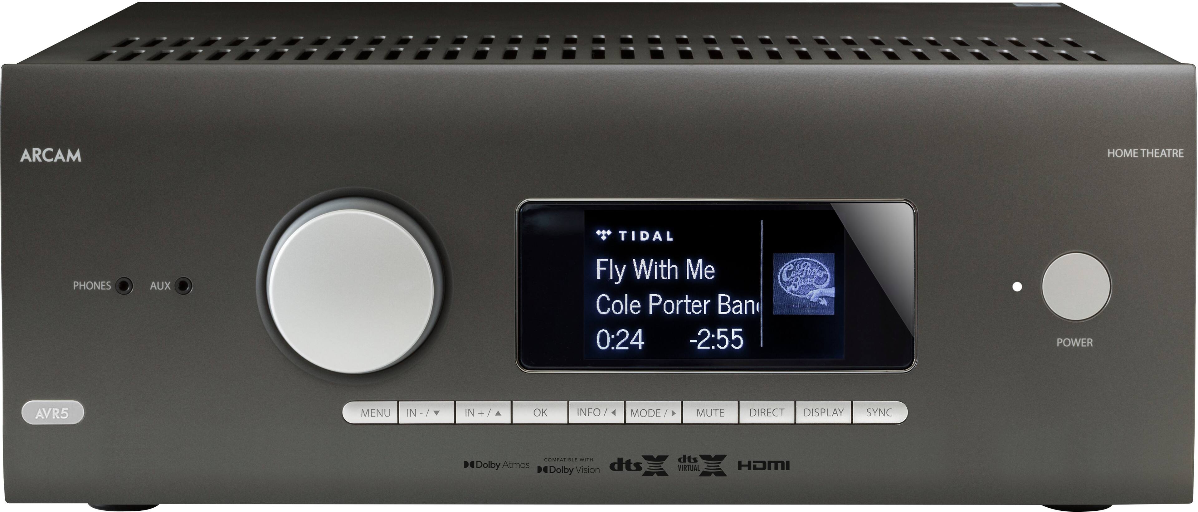 Alt View 12. Arcam - AVR5 595W 7.1 Ch. With Google Cast 4K Ultra HD HDR Compatible A/V Home Theater Receiver - Gray.