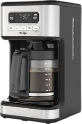 Mr. Coffee 14-Cup Coffee Maker with Reusable Filter and Advanced Water Filtration - Black - Front_Zoom