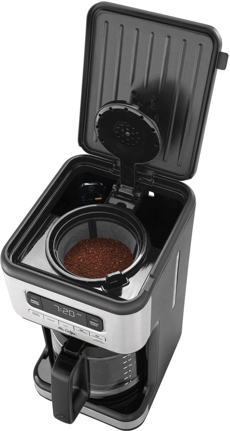 Alt View 12. Mr. Coffee - 14-Cup Coffee Maker with Reusable Filter and Advanced Water Filtration - Black.