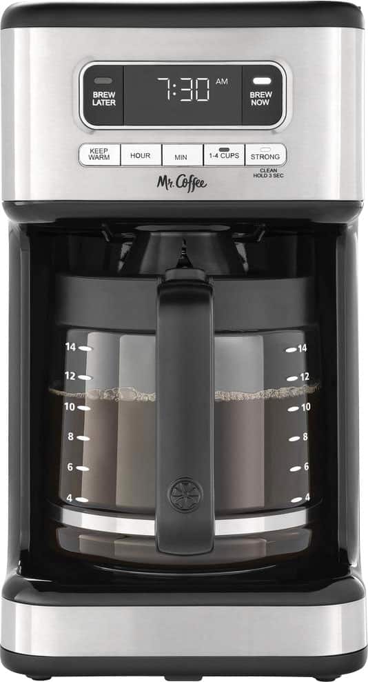 Alt View 14. Mr. Coffee - 14-Cup Coffee Maker with Reusable Filter and Advanced Water Filtration - Black.