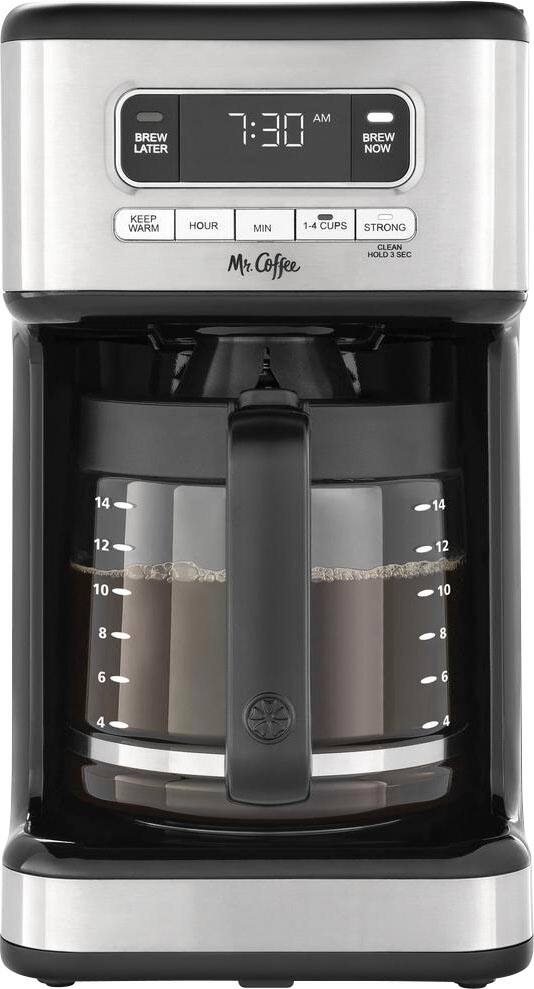 Alt View 14. Mr. Coffee - 14-Cup Coffee Maker with Reusable Filter and Advanced Water Filtration - Black.