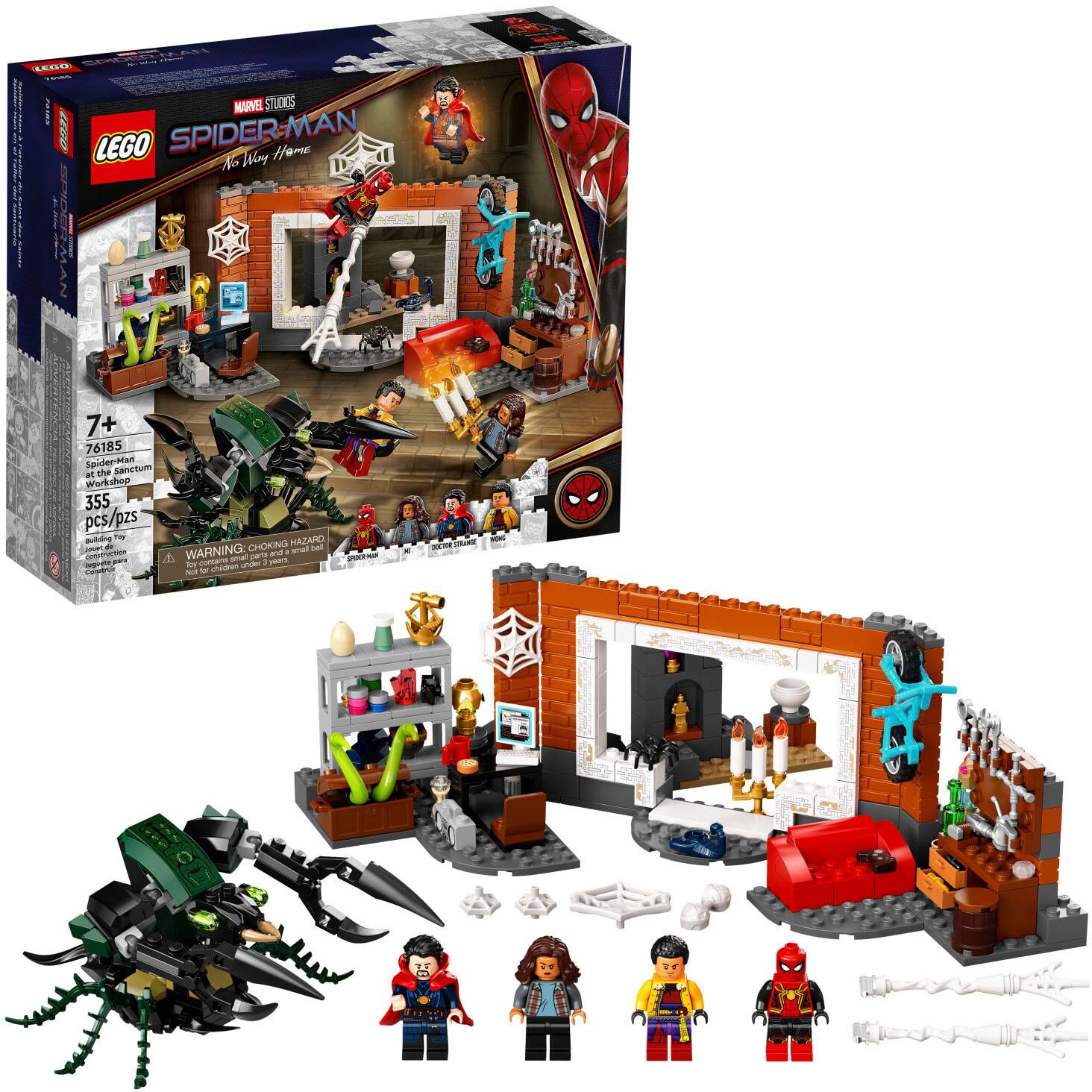 Front. LEGO - Super Heroes Spider-Man at the Sanctum Workshop 76185.