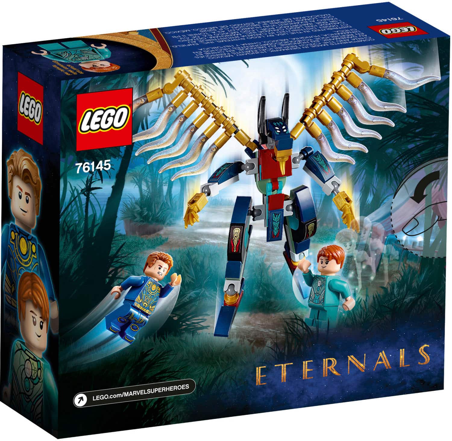 Alt View 11. LEGO - Super Heroes Eternals Aerial Assault 76145.
