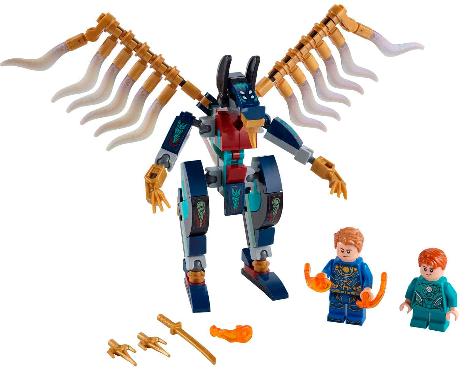 Left View: LEGO - Super Heroes Eternals Aerial Assault 76145