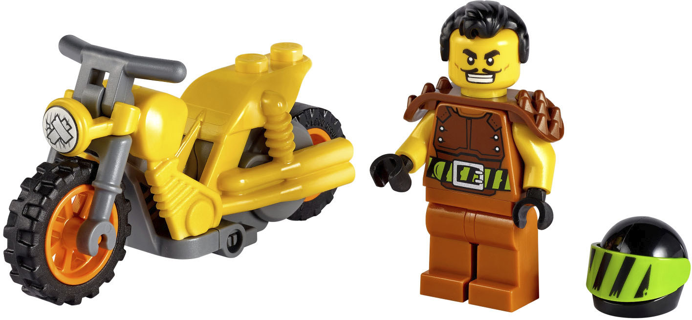 Left View: LEGO - City Stuntz Demolition Stunt Bike 60297