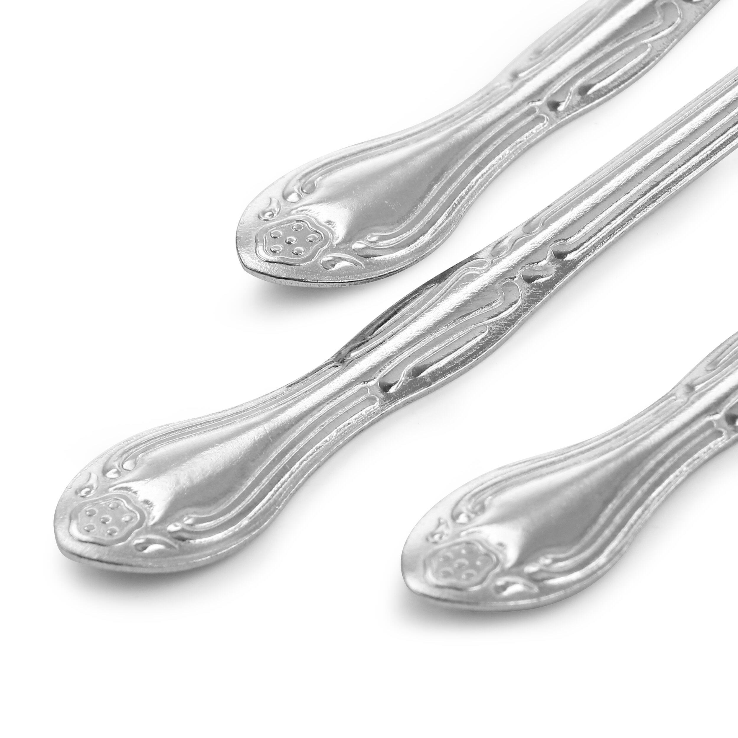 Alt View 3. Gibson - Gibson Home Abbie 4 Piece Stainless Steel Dinner Spoon Set - Silver.