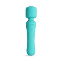 plusOne - Vibrating Wand - Teal - Front_Zoom
