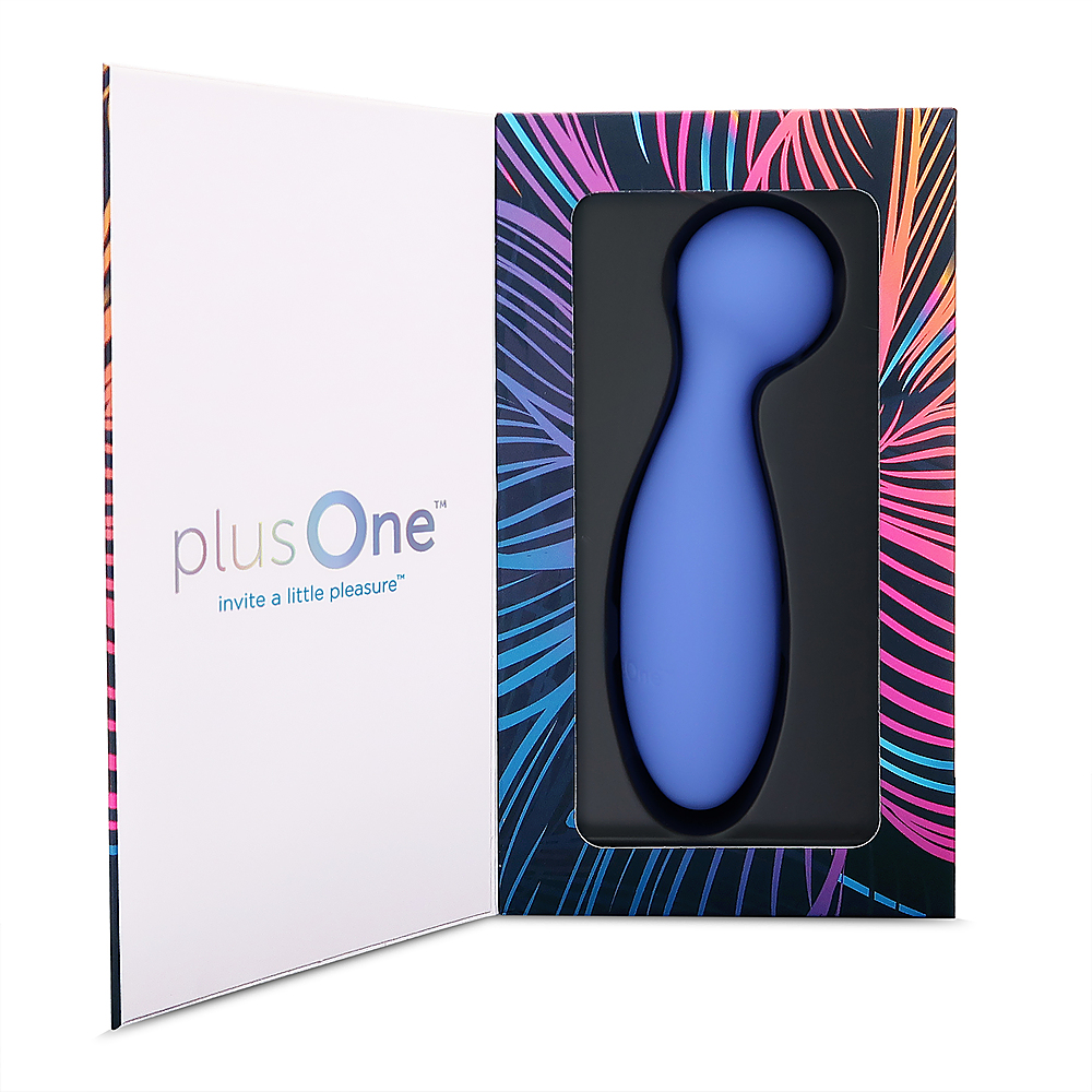 plusOne Personal Massager for Muscle Relaxation 10 Vibration Settings  Waterproof Body Safe Silicone Ultra Hygienic Quick Charging USB Cable,  Premium Periwinkle, 1 Count in Dubai - UAE