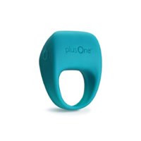 plusOne - Vibrating Ring - Teal - Front_Zoom