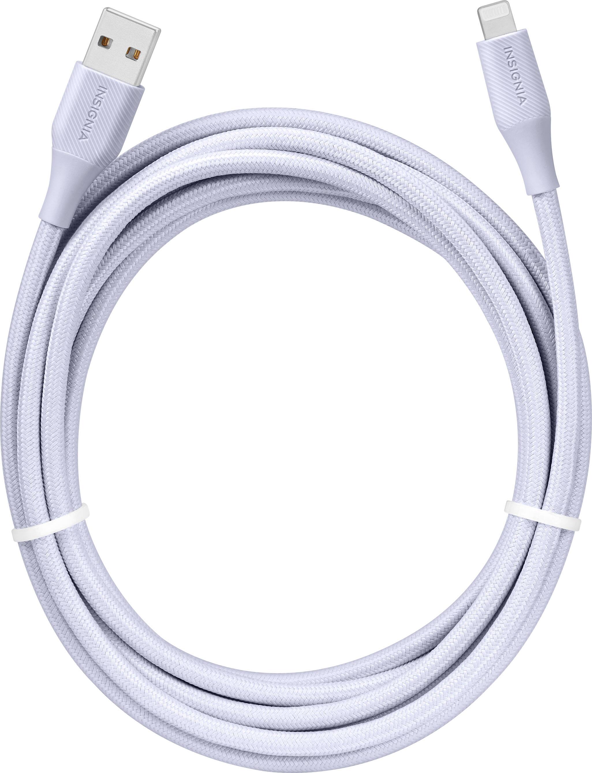 Insignia 4-Foot Black 30-Pin Charge-and-Sync Cable - Flexible