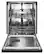 Alt View 12. KitchenAid - 24" Front Control Built-In Dishwasher with Stainless Steel Tub, ProWash, 47 dBA - Black.