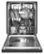 Alt View Zoom 15. KitchenAid - 24" Front Control Built-In Dishwasher with Stainless Steel Tub, ProWash, 47 dBA - Black.