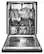 Alt View 15. KitchenAid - 24" Front Control Built-In Dishwasher with Stainless Steel Tub, ProWash, 47 dBA - Black.