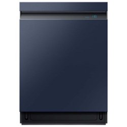 Samsung - Smart BESPOKE Linear Wash 39dBA Dishwasher - Navy Steel - Front_Zoom
