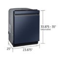 Alt View Zoom 11. Samsung - Smart BESPOKE Linear Wash 39dBA Dishwasher - Navy steel.