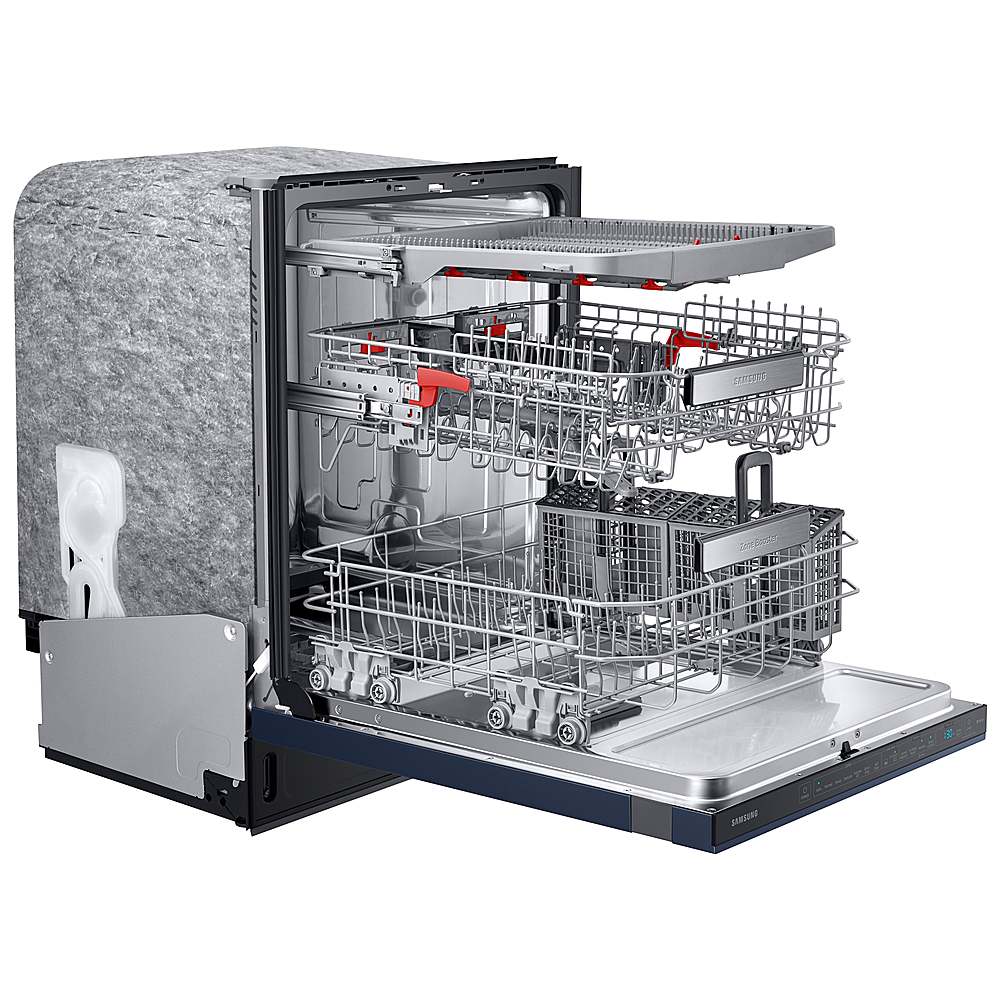 Bespoke Smart 39dBA Dishwasher with Linear Wash in Fingerprint Resistant  Navy Steel