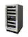 Angle. Vinotemp - 28-Bottle Dual Zone Wine Cooler - Silver.