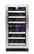 Front. Vinotemp - 28-Bottle Dual Zone Wine Cooler - Silver.