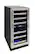 Left. Vinotemp - 28-Bottle Dual Zone Wine Cooler - Silver.
