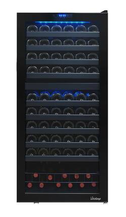 Vinotemp 110 Bottle Dual Zone Wine Cooler with Touch Screen Black Vinotemp 110 Bottle Dual Zone Wine Cooler with Touch Screen Black