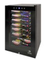 Angle Zoom. Vinotemp - 42-Bottle Wine Cooler with Touch Screen - Black.