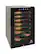 Left. Vinotemp - 42-Bottle Wine Cooler with Touch Screen - Black.