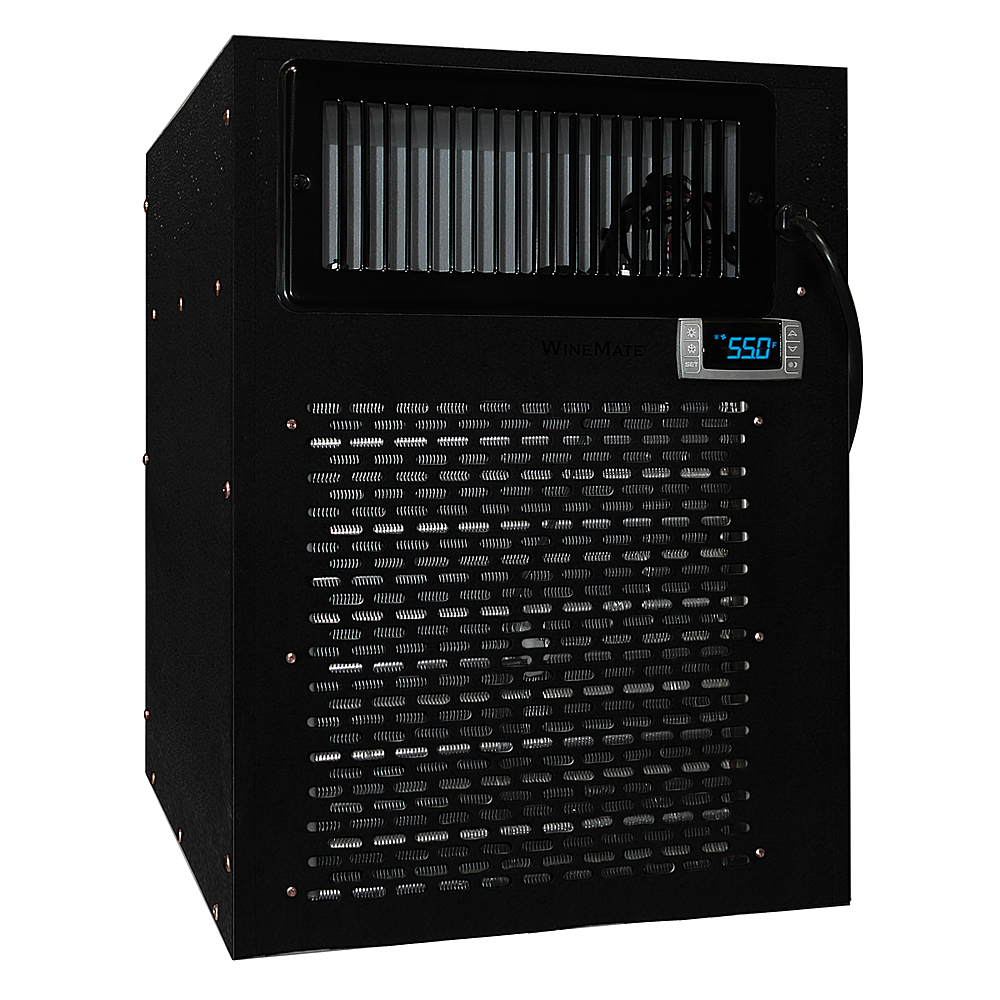 Angle View: Vinotemp - Wine-Mate 3500HZD Self-Contained Cellar Cooling System - Black