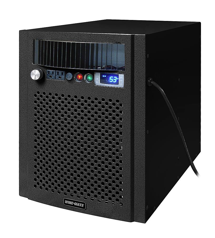 Angle View: Vinotemp - Wine-Mate 4510HZD Customizable Wine Cooling System - Black