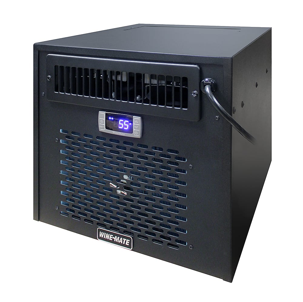 Angle View: Vinotemp - Wine-Mate 1500HZD Self-Contained Cellar Cooling System - Black