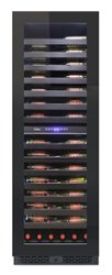 Vinotemp - 126-Bottle Dual Zone Panel-Ready Wine Cooler - Silver - Front_Zoom