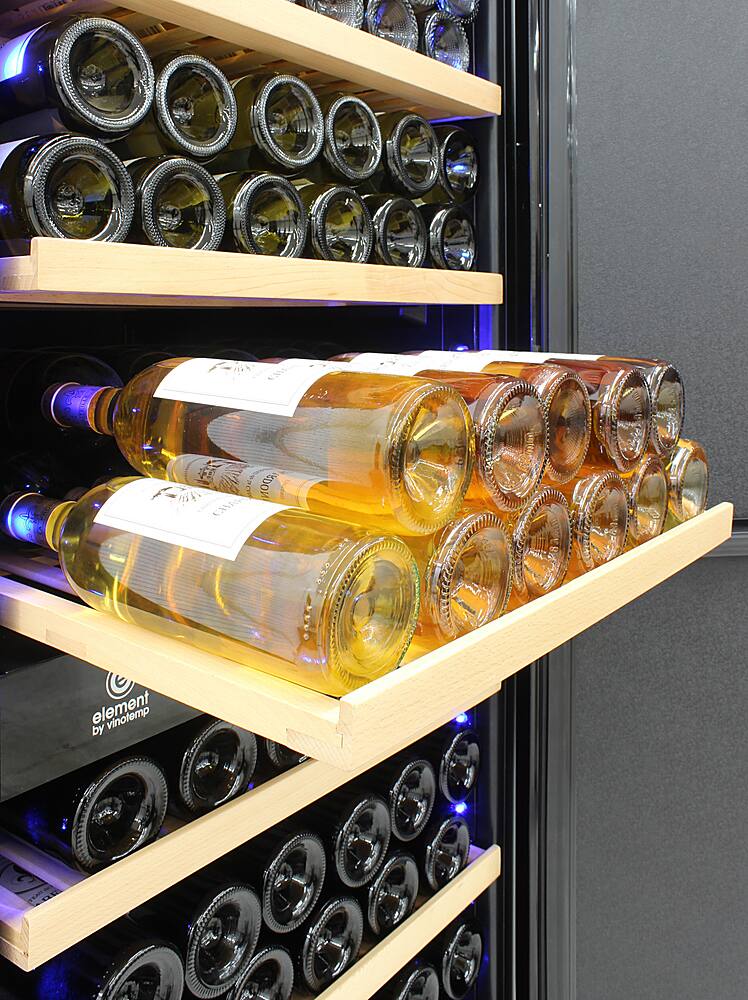 Alt View 13. Vinotemp - Garage 168 203-Bottle Dual Zone Wine Cooler - Black.