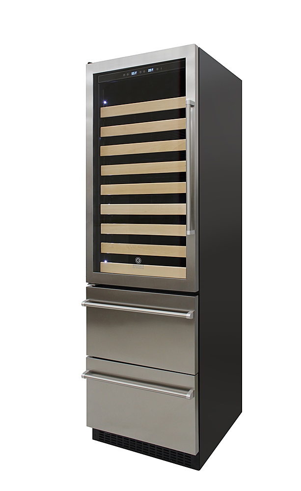 Angle View: Garage 300-Bottle Dual-Zone Wine Cooler