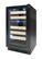 Angle. Vinotemp - 18-Bottle Panel-Ready Wine Cooler - Black.