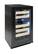Left. Vinotemp - 18-Bottle Panel-Ready Wine Cooler - Black.