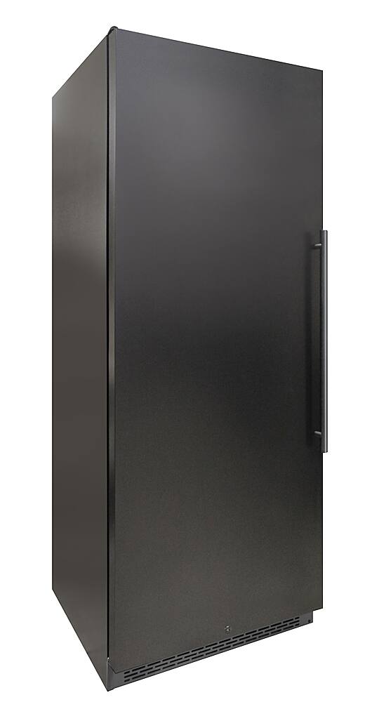 Left View: Vinotemp - Garage 300-Bottle Dual-Zone Wine Cooler (Left hinge)